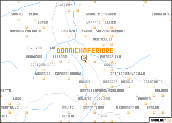 map of Donnici Inferiore