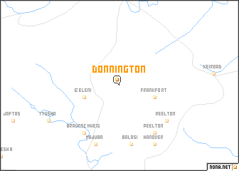 map of Donnington