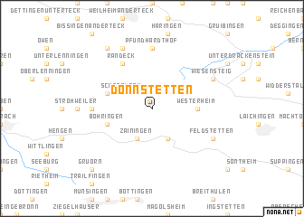 map of Donnstetten