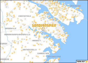 map of Donovans Pier