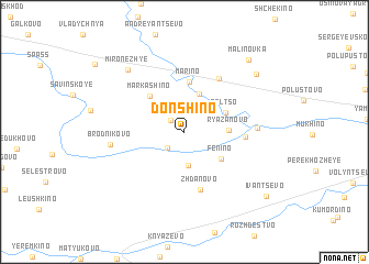 map of Donshino