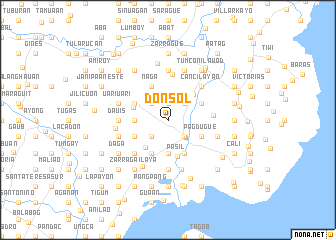 map of Donsol