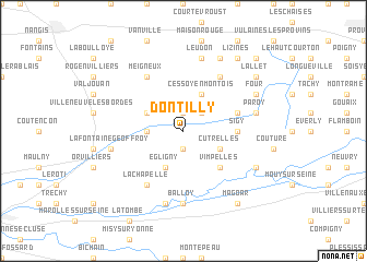 map of Dontilly