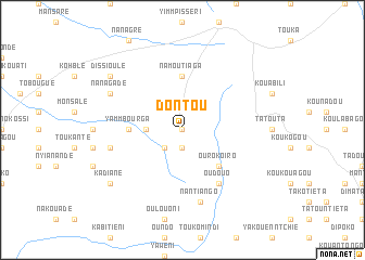 map of Dontou