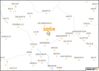map of Donva