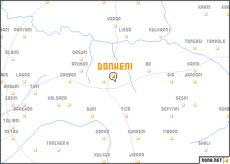 map of Donweni