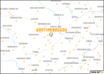 map of Donyimébougou