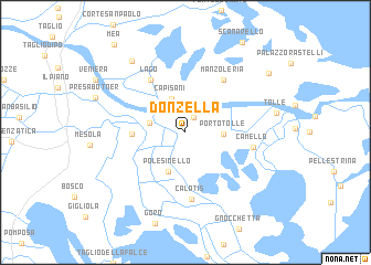map of Donzella