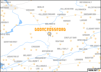 map of Doon Cross Road