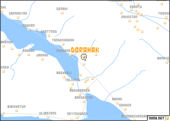 map of Dorāhak