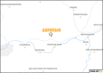 map of Dorândia