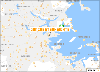 map of Dorchester Heights