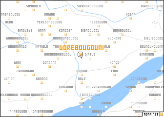 map of Dorébougouni