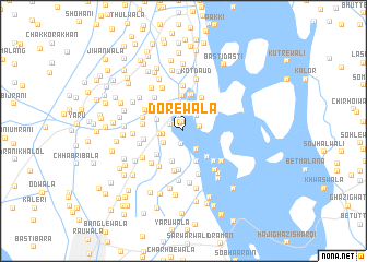 map of Dorewāla