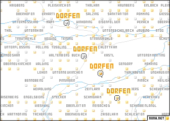 map of Dorfen