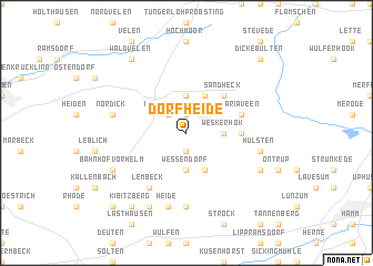 map of Dorfheide