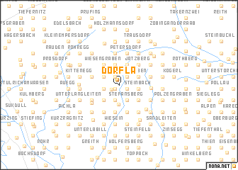 map of Dörfla