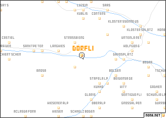 map of Dörfli