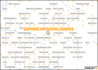 map of Dörmbach an der Milseburg