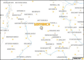 map of Dörnbach