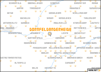 map of Dörnfeld an der Heide