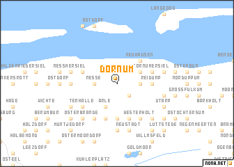 map of Dornum