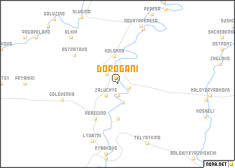 map of Dorogani