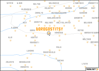 map of Dorogostitsy