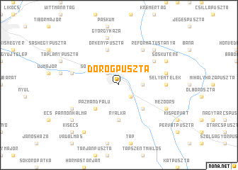 map of Dörögpuszta