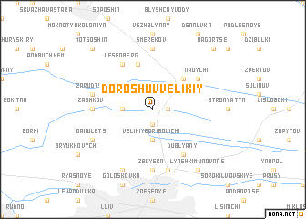 map of Doroshuv Velikiy