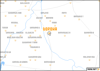 map of Dorowa