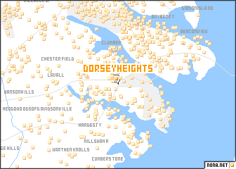map of Dorsey Heights