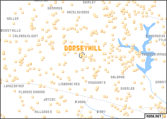map of Dorsey Hill