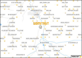 map of Dorstadt