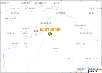 map of Dörtkonak