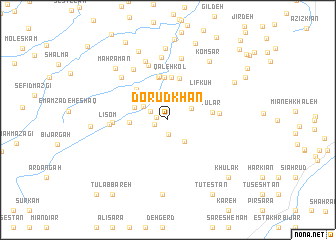 map of Dorūdkhān