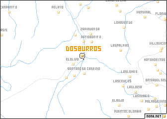 map of Dos Burros