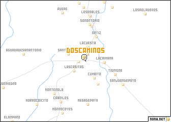 map of Dos Caminos