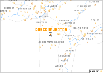 map of Dos Compuertas