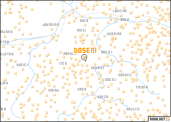 map of Došeni