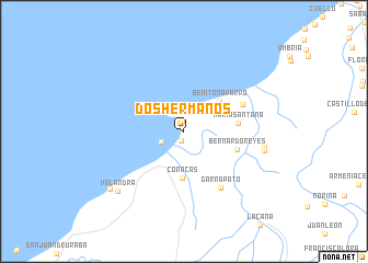 map of Dos Hermanos