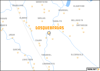 map of Dos Quebradas