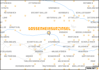 map of Dossenheim-sur-Zinsel