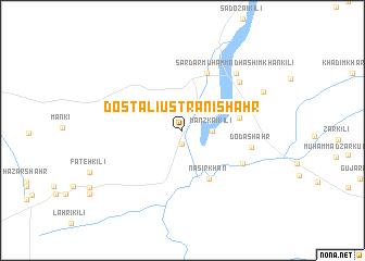 map of Dost Ali Ustrāni Shahr