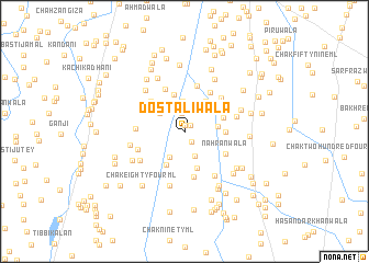 map of Dost Aliwāla