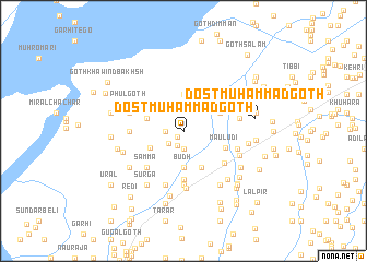 map of Dost Muhammad Goth