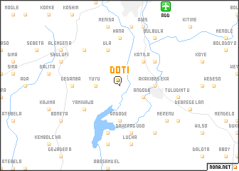 map of Dotī