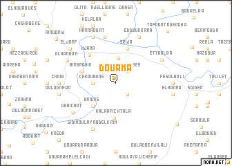 map of Douama