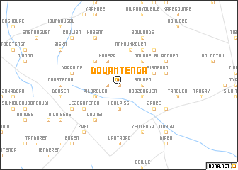 map of Douamtenga