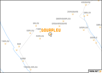 map of Douapleu